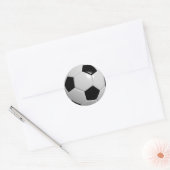 Voetbal Ronde Sticker (Envelop)