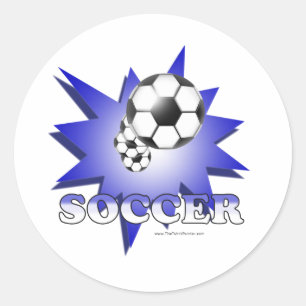 Voetbal! Ronde Sticker