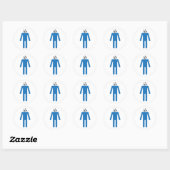 Voetbal Ronde Sticker (Vel)