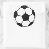 Voetbal Ronde Sticker (Tas)