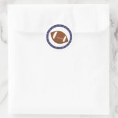 Voetbal Ronde Sticker (Tas)