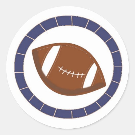 Voetbal Ronde Sticker (Voorkant)