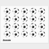 Voetbal Ronde Sticker (Vel)