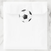 Voetbal Ronde Sticker (Tas)