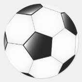 Voetbal Ronde Sticker (Voorkant)