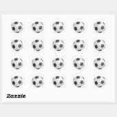 Voetbal Ronde Sticker (Vel)