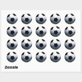 Voetbal Ronde Sticker (Vel)