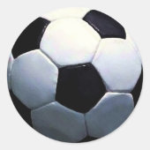 Voetbal Ronde Sticker (Voorkant)