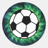 Voetbal Ronde Sticker (Voorkant)