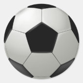 Voetbal Ronde Sticker (Voorkant)