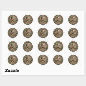 VOETBAL RONDE STICKER (Vel)