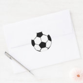 Voetbal Ronde Sticker (Envelop)