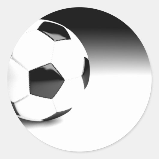 Voetbal Ronde Sticker (Voorkant)