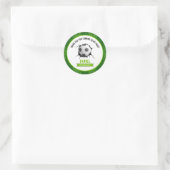 Voetbal Ronde Sticker (Tas)