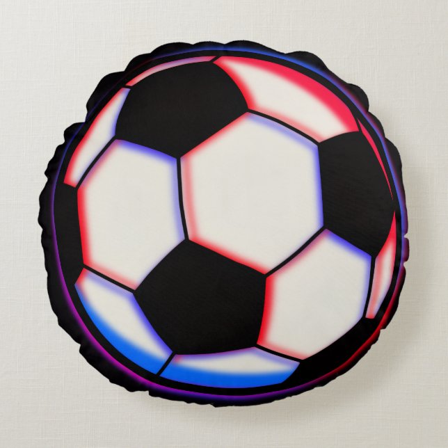 Voetbal - Ronde Worp Kussen (Voorkant)