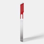 Voetbal rood en wit Case-Mate iPhone Case (Achterkant / Rechts)