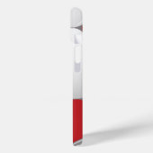  Voetbal rood en wit Case-Mate iPhone Case (Achterkant / Links)