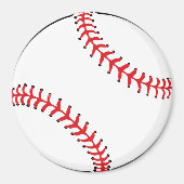 Voetbal Rood en wit magneet (Voorkant)