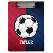 Voetbal; Rood, Wit en Blauw Klembord (Voorkant)