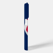 Voetbal, rood, wit en blauw, naam Case-Mate iPhone case (Achterkant / Rechts)
