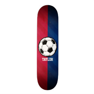 Voetbal; Rood, Wit en Blauw Persoonlijk Skateboard