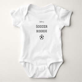 Voetbal Rookie Baby Body Met Eigen Naam Romper