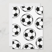 Voetbal Roze Birthday Kaart (Achterkant)