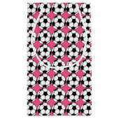 Voetbal Roze Meisje Verjaardagsfeest Klein Cadeauzakje (Achterkant)