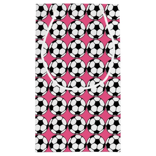 Voetbal Roze Meisje Verjaardagsfeest Klein Cadeauzakje (Achterkant)