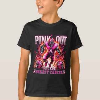 Voetbal Roze Uitpakken Borstkanker Bewustzijn M T-shirt