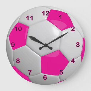 Voetbal Roze warmroze Grote Klok
