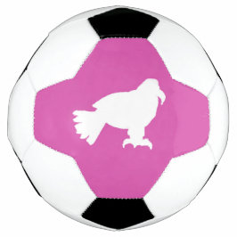 Voetbal roze witte adelaar vorm