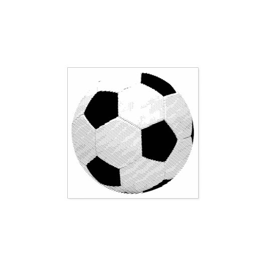 Voetbal Rubberstempel (Afrduk)