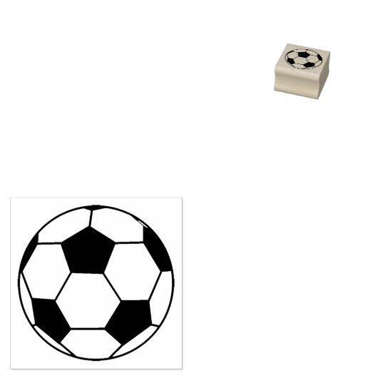 Voetbal Rubberstempel (Gestempeld)