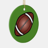 Voetbal Rugby Bal Keramisch Ornament (Rechts)