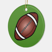 Voetbal Rugby Bal Keramisch Ornament (Links)