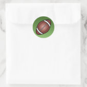 Voetbal Rugby Bal Ronde Sticker (Tas)