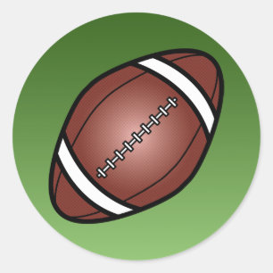 Voetbal Rugby Bal Ronde Sticker
