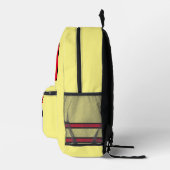 Voetbal Rugzakken Gele Rose Gepersonaliseerde bal  (Rechts)