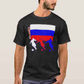 Voetbal Rusland Donker T-shirt (Voorkant)
