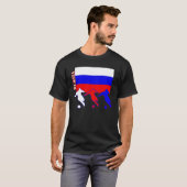 Voetbal Rusland Donker T-shirt (Voorkant volledig)