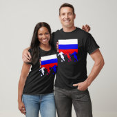 Voetbal Rusland Donker T-shirt (Unisex)