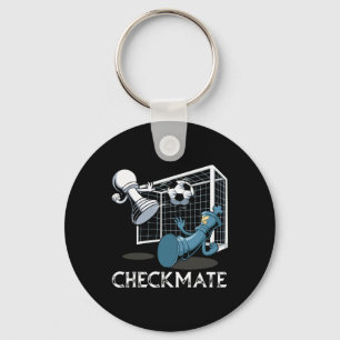Voetbal Schaakmat Schaken Sleutelhanger