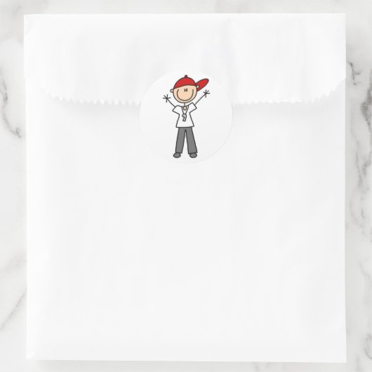 Voetbal scheidsrechter Sticker (Tas)