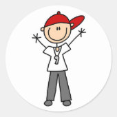 Voetbal scheidsrechter Sticker (Voorkant)