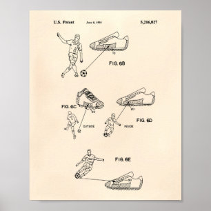 Voetbal-schoenen 1993 - oude pooier poster