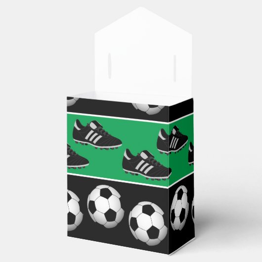 Voetbal-schoenpatroondoos Bedankdoosjes (Geopend)