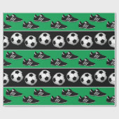 Voetbal schoenpatroonverpak cadeaupapier (Vlak)