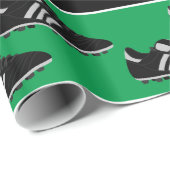 Voetbal schoenpatroonverpak cadeaupapier (Rol Hoek)