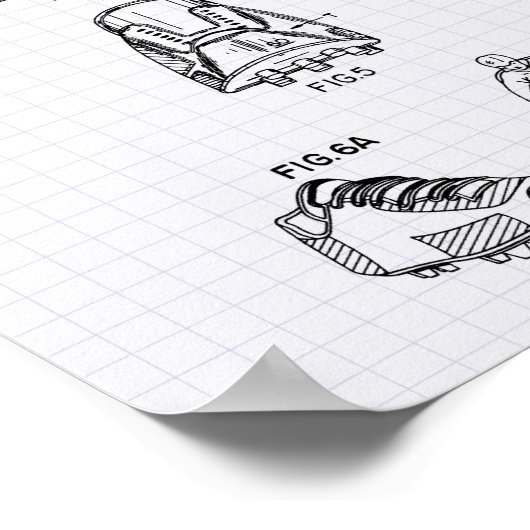 Voetbal schoten 1993 - Kunststof met achtergrondve Poster (Hoek)